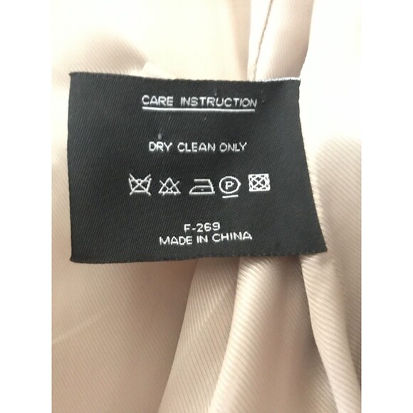 Animal Print Trench Coat Raincoat Small Double Breasted Military Black Trim - Picture 4 of 4